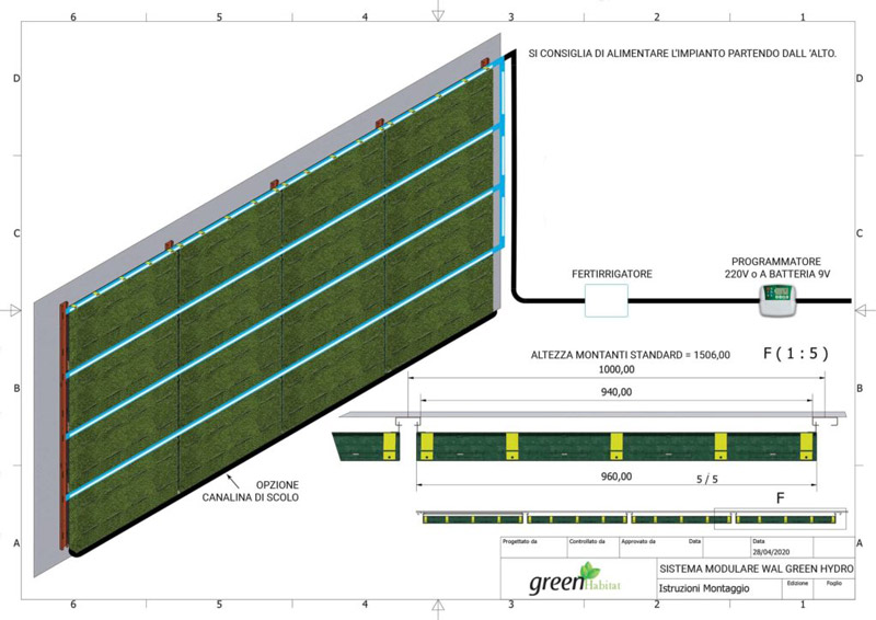 Immagine dell'impianto Green Habitat interamente automatizzato