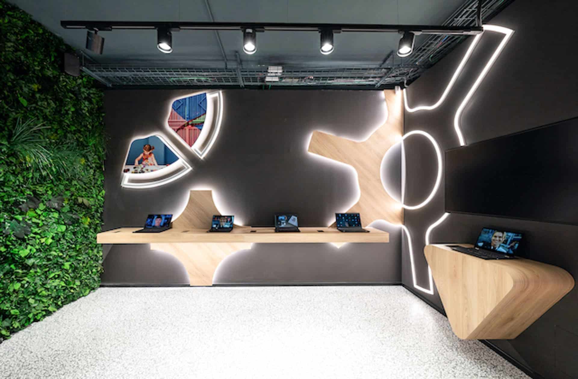 Interior design retail sostenibile e biophilic design per negozi